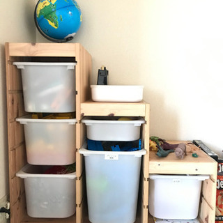 IKEA トロファスト　おもちゃ収納　収納ケースの画像