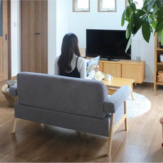 ꙳★*ﾟソファ スカイブルー 2人掛け꙳★*ﾟの画像