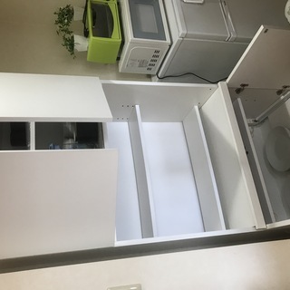 ■備品食器棚　3段式　3段目引き出し式の画像