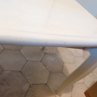 ●値下げしました●ローテーブル　猫足　ホワイト　木製の画像