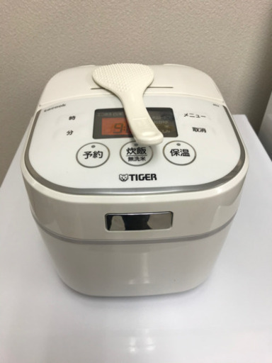 【リサイクルショップ八光　田上店　安心の3か月保証】タイガー IH炊飯器 「炊きたて」 tacook 3合 ホワイト JKU-A550-W