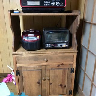 カントリー家具 収納棚 引き出し付き
