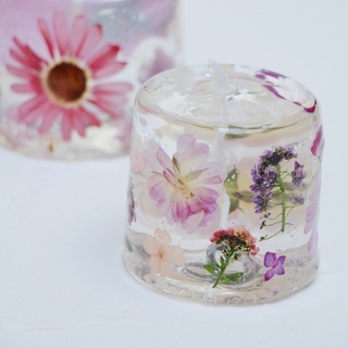 お花が透ける＊花露キャンドルワークショップの画像