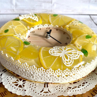 ⭐️爽やかLemonゼリーケーキ時計⭐️の画像