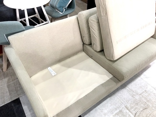 札幌近郊　送料無料　無印良品/MUJI■北欧スタイル■モダン■2PW/2人掛けワイドソファ