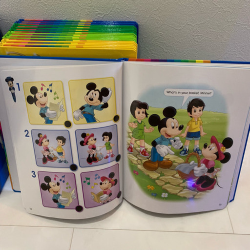 最新版 メインプログラム 絵本 ライトライトペン ディズニー英語システム 美品