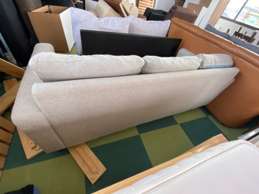 3人掛けソファー、　中古　リサイクルショップ宮崎屋20.6.2　佐土原駅前店