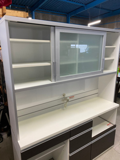 激安大型キッチンボード！配送可 タカハシ木工 フローラⅡ 食器棚