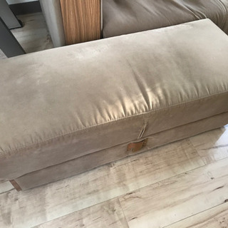 3人掛けソファ　背もたれなし２人掛けセットの画像