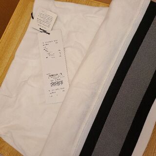 MOUSSY　白ボーダースカート