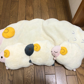 ひつじさんのクッション枕