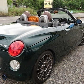 BLITZ車高調 HKS 柿本 エンケイ TDIチューン他 コペン セロ グリーン/茶 検3年2月 ワンオーナーの画像