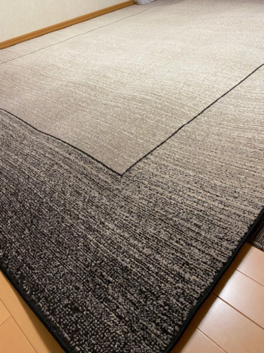 高級ラグマット　モノトーン柄