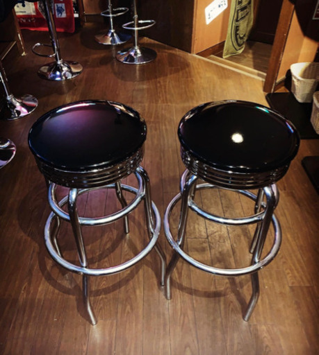 アメリカン　バースツール　2脚セット