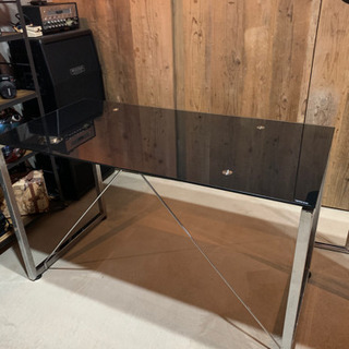 パソコンデスク　ガラス　120センチ