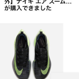 NIKE エアズームアルファフライ ネクスト%　希少26.5cmの画像