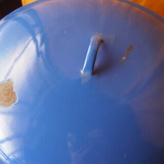 【値下げしました‼】みやこ染　染色器　ホーロー（琺瑯）寸胴 染め用器具 紡績 染織 古道具 アンティークの画像