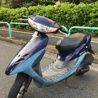 【良品】 原付 AF34 ホンダ ライブディオ 紺色 2stの画像