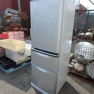 2012年式 335L 三菱 冷蔵庫 MR-C34ET-AS ☆3D☆簡易清掃済み☆2012年製☆三菱 335L ノンフロン冷蔵庫 MR-