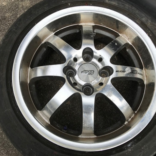 ☆取引中☆ 無限 ホイール4本セットNR 15×6.5j ＋50 4H PCD100 の画像