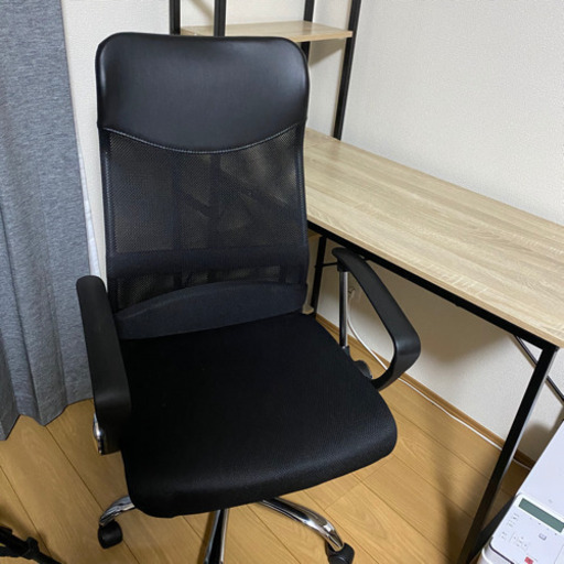 ほぼ新品！パソコンデスク&オフィスチェアセット！