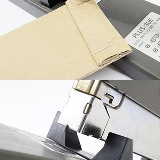 プラス　大型ホッチキス　PLUS-3UE　動作OK　サイズ：Ｗ6.5×Ｄ28×Ｈ16.5cm　使用針：No.3,3U-8M,3U-10M　オフィス用品　文房具の画像