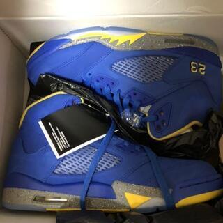 ２０１９年製 エアー ジョーダン５　NIKE air jordan5 レイニー ブルーの画像