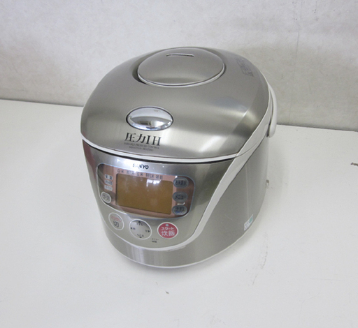 サンヨー 圧力 IH炊飯器 1升炊き  ECJ-HG18 2007年製 1.8L ステンレスホワイト おどり炊き 炊飯器 SANYO ☆ PayPay(ペイペイ)決済可能 ☆ 札幌市 清田区 平岡