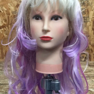 (5182-0) ルナティック・レモニー・ロリポップ プリンセスウェーブロング バニラ&ラズベリー 原宿系 LLL モデル:AMO（アモ）の画像