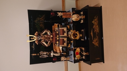 【中古】高級五月人形　本金蒔絵　藤沢雛人形製作所