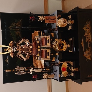 中古】高級五月人形 本金蒔絵 藤沢雛人形製作所