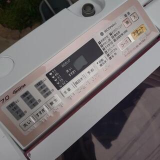 Panasonic NA-FA70H2 全自動洗濯機 7.0kg 即効泡洗浄 エコナビ ピンクの画像