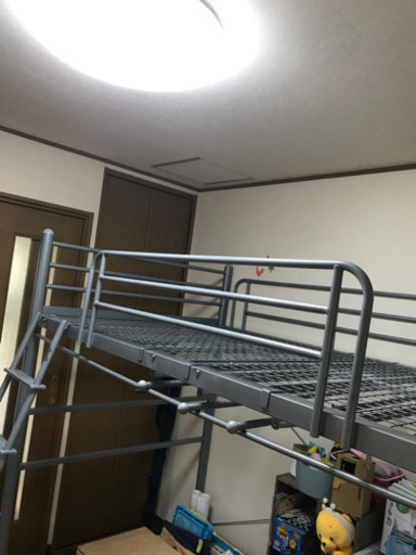 お話中！ロフトベッド　パイプベット　セミダブル