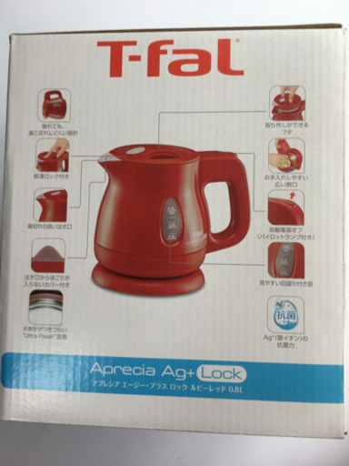 T-fal ティファール　電気ケトル　ルビーレッド　0.8L