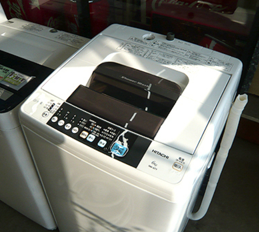 札幌 6.0kg 2015年 日立 洗濯機 NW-6TY HITACHI 風呂ホース付 ヒタチ 生活家電 新生活 本郷通店