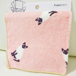 【ﾌﾟﾚｾﾞﾝﾄ用に】 Francfranc ハンカチタオル (No.203)  ※他300点出品予定の画像