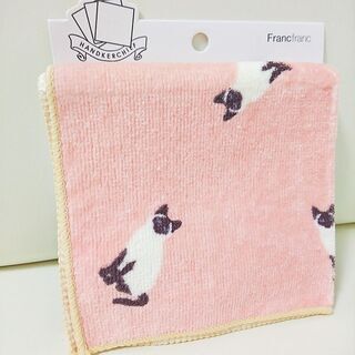 【ﾌﾟﾚｾﾞﾝﾄ用に】 Francfranc ハンカチタオル (No.203)  ※他300点出品予定の画像