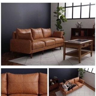 3人掛けソファ美品の画像