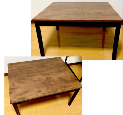 【最終お値下げ☆美品】ヴィンテージ風こたつ付きテーブル