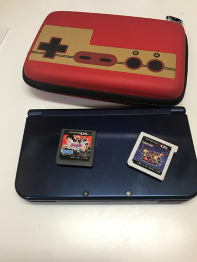 New3DSLL Mhxx 他1つ 充電器 3dsケース付き