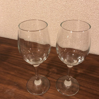ゴブレット　グラス　ワイングラス　2点