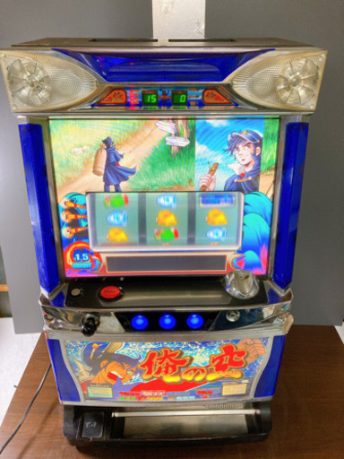 パチスロ機　スロット　実機　俺の空　FIELDS SAMMY RODEO 本宮ひろ志　本体　ドアキー　設定キー　不要機　使用可能　家庭用コンセント