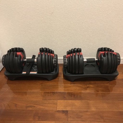 トレーニングベンチ&可変式ダンベル2個セット 値下げ可能】【自宅トレーニング用】可変ダンベル×2 +ベンチセット