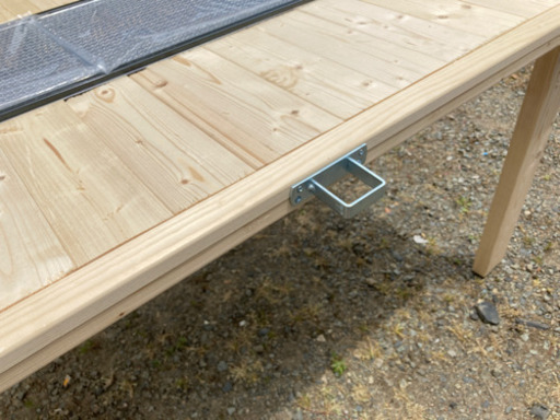 DIY家具　BBQコンロ埋込テーブル