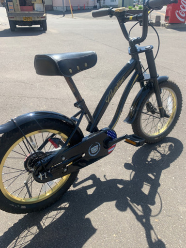 自転車　子供用　16インチ　中古　補助輪付属
