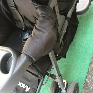 JOOVY / 二人乗りベビーカー バギー☆リアシート,レインカバー付きの画像