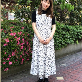 パラビオン ワンピース キャミワンピ キャミワンピース 花柄 フリーサイズの画像