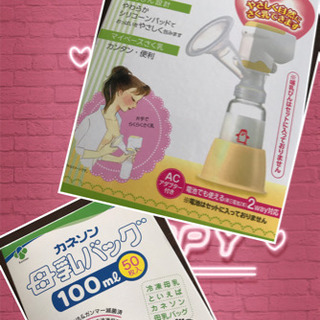 電動搾乳器、母乳バッグ100ml 65枚