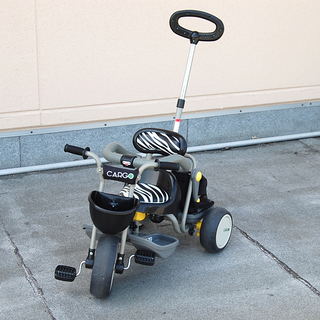 三輪車 アイデス カーゴ かじ取り棒付 ステップ 足置き ブラッ...
