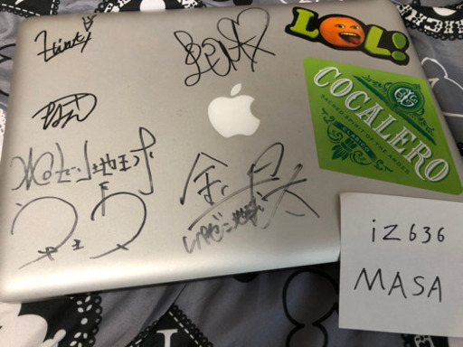 メルカリで売れました！社長&銀太直筆サイン入りMacBook